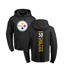 Football Pittsburgh Steelers #50 Ryan Shazier Black Backer Pullover Hoodie