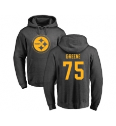 Football Pittsburgh Steelers #75 Joe Greene Ash One Color Pullover Hoodie