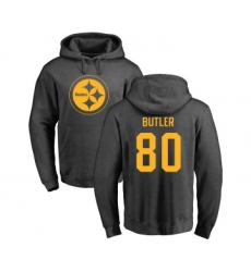 Football Pittsburgh Steelers #80 Jack Butler Ash One Color Pullover Hoodie
