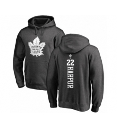 Hockey Toronto Maple Leafs #22 Ben Harpur Charcoal One Color Backer Pullover Hoodie