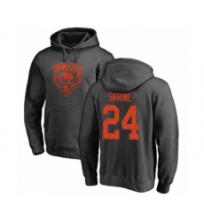 Football Chicago Bears #24 Buster Skrine Ash One Color Pullover Hoodie