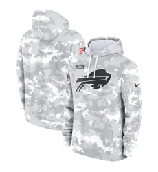 Men's Buffalo Bills 2024 Arctic Camo Salute To Service Club Fleece Pullover Hoodie
