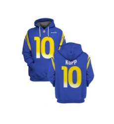 Men's Los Angeles Rams #10 Cooper Kupp 2021 Royal Pullover Football Hoodie