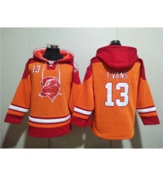 Men's Tampa Bay Buccaneers #13 Mike Evans Orange Red Ageless Must-Have Lace-Up Pullover Hoodie