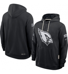 Men's Arizona Cardinals Black 2026 Salute to Service Sideline Dri-FIT Pullover Hoodie