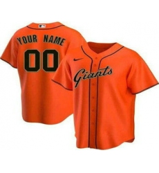 Men's San Francisco Giants Customized Orange Cool Base Jersey