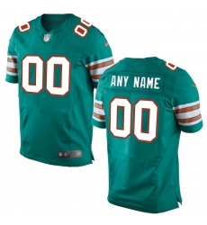Men's Miami Dolphins Nike Aqua Elite Custom Alternate Jersey