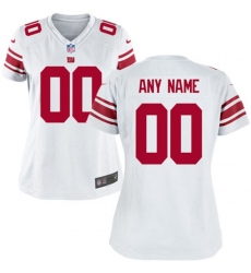 Women's New York Giants Nike White Custom Game Jersey