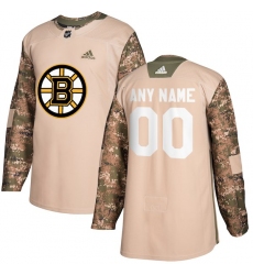 Men's Boston Bruins adidas Camo Veterans Day Custom Practice Jerseyy