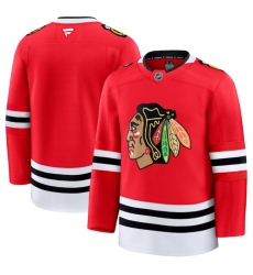 Men's Chicago Blackhawks Custom Red 2024-25 Home Stitched Hockey Jersey