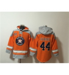 Men's Houston Astros #44 Yordan Alvarez Orange Ageless Must-Have Lace-Up Pullover Hoodie