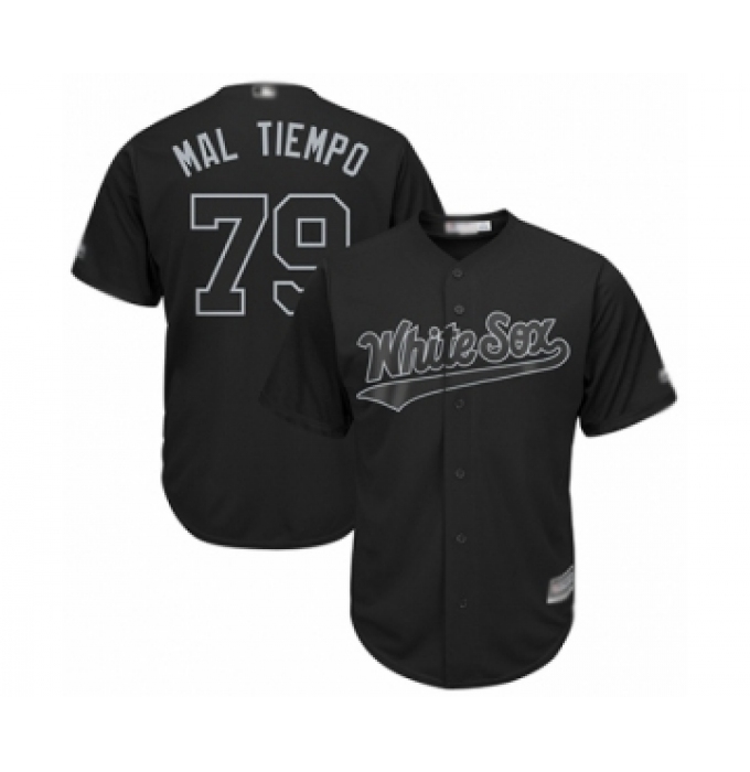Men's Chicago White Sox #79 Jose Abreu  Mal Tiempo  Authentic Black 2019 Players Weekend Baseball Jersey