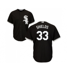 Men's Majestic Chicago White Sox #33 James Shields Replica Black Alternate Home Cool Base MLB Jerseys