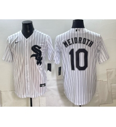 Men's Chicago White Sox #10 Chase Meidroth White Stitched Baseball Jersey