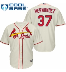 Men's Majestic St. Louis Cardinals #37 Keith Hernandez Replica Cream Alternate Cool Base MLB Jersey