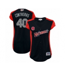 Women's Chicago Cubs #40 Willson Contreras Authentic Navy Blue National League 2019 Baseball All-Star Jersey
