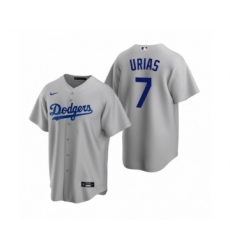 Men's Los Angeles Dodgers #7 Julio Urias Nike Gray Replica Alternate Jersey