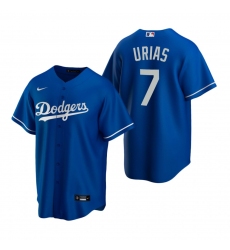 Men's Nike Los Angeles Dodgers #7 Julio Urias Royal Alternate Stitched Baseball Jersey