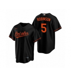 Men's Baltimore Orioles #5 Brooks Robinson Nike Black Replica Alternate Jersey
