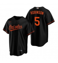 Men's Nike Baltimore Orioles #5 Brooks Robinson Black Alternate Stitched Baseball Jersey