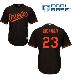 Youth Majestic Baltimore Orioles #23 Joey Rickard Replica Black Alternate Cool Base MLB Jersey