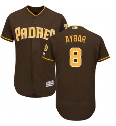 San Diego Padres #8 Erick Aybar Brown Flexbase Authentic Collection Stitched MLB Jersey