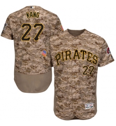 Men's Majestic Pittsburgh Pirates #27 Jung-ho Kang Camo Flexbase Authentic Collection MLB Jersey