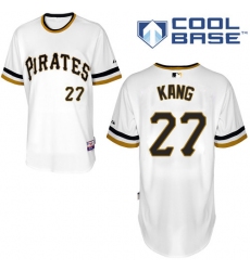 Men's Majestic Pittsburgh Pirates #27 Jung-ho Kang Replica White Alternate 2 Cool Base MLB Jersey