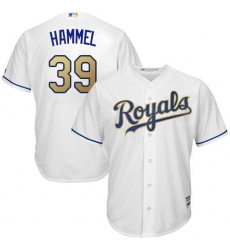Men's Majestic Kansas City Royals #39 Jason Hammel Replica White Home Cool Base MLB Jersey