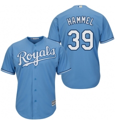 Youth Majestic Kansas City Royals #39 Jason Hammel Replica Light Blue Alternate 1 Cool Base MLB Jersey