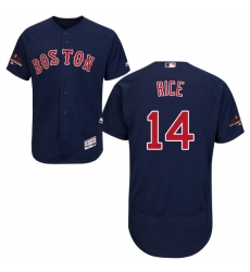 Men's Majestic Boston Red Sox #14 Jim Rice Navy Blue Alternate Flex Base Authentic Collection 2018 World Series Champions MLB Jersey