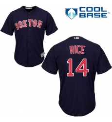 Youth Majestic Boston Red Sox #14 Jim Rice Replica Navy Blue Alternate Road Cool Base MLB Jersey