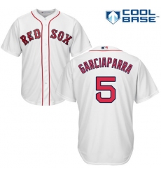 Youth Majestic Boston Red Sox #5 Nomar Garciaparra Replica White Home Cool Base MLB Jersey