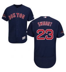 Men's Majestic Boston Red Sox #23 Blake Swihart Navy Blue Alternate Flex Base Authentic Collection 2018 World Series Champions MLB Jersey