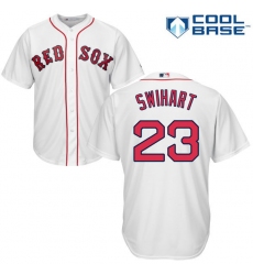 Youth Majestic Boston Red Sox #23 Blake Swihart Authentic White Home Cool Base MLB Jersey