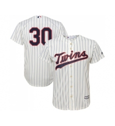 Youth Minnesota Twins #30 Kennys Vargas Replica Cream Alternate Cool Base Baseball Jersey