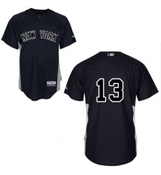Men's Majestic New York Yankees #13 Alex Rodriguez Authentic Black MLB Jersey