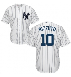 Youth Majestic New York Yankees #10 Phil Rizzuto Replica White Home MLB Jersey