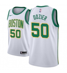 Men NBA 2018-19 Boston Celtics #50 P J Dozier City Edition White Jersey