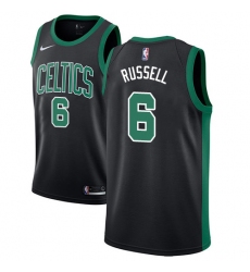 Youth Adidas Boston Celtics #6 Bill Russell Swingman Black NBA Jersey - Statement Edition
