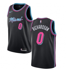 Youth Nike Miami Heat #0 Josh Richardson Swingman Black NBA Jersey - City Edition