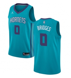 Youth Nike Jordan Charlotte Hornets #0 Miles Bridges Swingman Teal NBA Jersey - Icon Edition