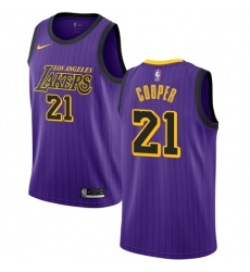 Women's Nike Los Angeles Lakers #21 Michael Cooper Swingman Purple NBA Jersey - City Edition