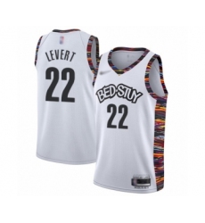 Women's Brooklyn Nets #22 Caris LeVert Swingman White Basketball Jersey - 2019 20 City Edition