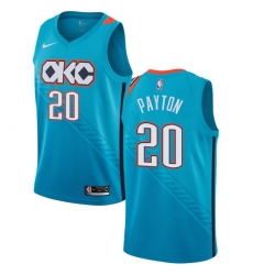 Youth Nike Oklahoma City Thunder #20 Gary Payton Swingman Turquoise NBA Jersey - City Edition