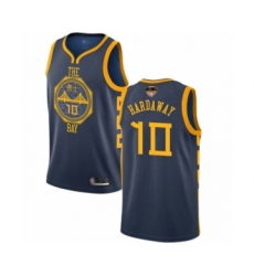 Women's Golden State Warriors #10 Tim Hardaway Swingman Navy Blue Basketball 2019 Basketball Finals Bound Jersey - City Edition