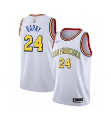 Women's Golden State Warriors #24 Rick Barry Swingman White Hardwood Classics Basketball Jersey - San Francisco Classic Edition