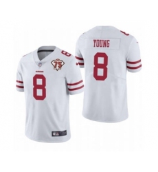 Men's San Francisco 49ers #8 Steve Young White 2021 75th Anniversary Vapor Untouchable Limited Jersey