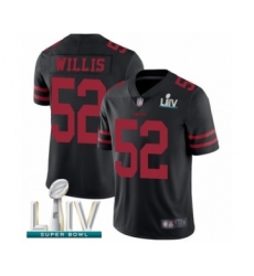 Men's San Francisco 49ers #52 Patrick Willis Black Alternate Vapor Untouchable Limited Player Super Bowl LIV Bound Football Jersey