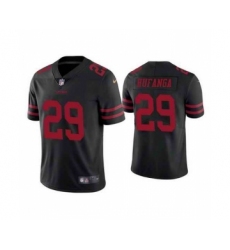 Men San Francisco 49ers #29 Talanoa Hufanga Black Vapor Limited Jersey
